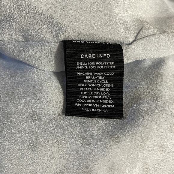 Who What Wear Blue Polkadots Flutter Sleeve Midi Dress Size S - Picture 12 of 12